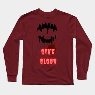 GIVE BLOOD - Bone Garden Poster Long Sleeve T-Shirt